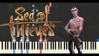 Grogg Mayles Sea Shanty from quotSea of Thievesquot  Synthesia Piano Tutorial  MIDI  SHEETS [upl. by Norean]