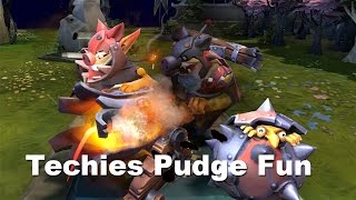 Techies Pudge picked  NaVi Wings Dota 2 [upl. by Llerahs]