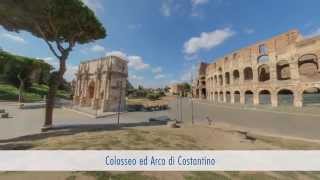 Colosseo ed Arco di Costantino  Roma  Virtual Video 360° HDR [upl. by Madlin]