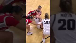 Caitlin Clark College Basketball fight 2024 [upl. by Annahael]