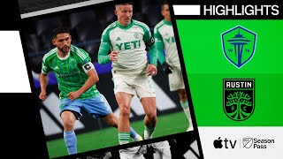 Seattle Sounders FC vs Austin FC  Full Match Highlights  March 2 2024 [upl. by Severen]