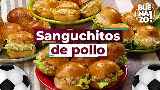 Fácil y rápido 3 Sanguchitos de pollo para ver el Mundial  BUENAZO [upl. by Mlawsky303]