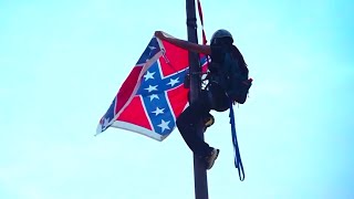 Bree Newsome Risks Life To Cut Down Confederate Flag [upl. by Radmilla256]