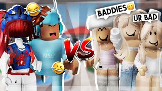 ME and CHILLZ met these TOXIC “BADDIE” TEAMERS in mm2… Murder Mystery 2 [upl. by Eisor]