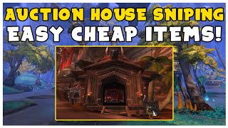 Auction House SNIPING Get CHEAP ITEMS Easily  Shadowlands Goldmaking [upl. by Neimad]