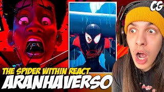 CURTA OFICIAL DO HOMEMARANHA NO ARANHAVERSO  React THE SPIDER WITHIN A SPIDERVERSE STORY [upl. by Peednas]