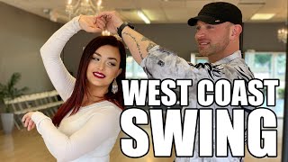 West Coast Swing Basic Steps  WCS Beginner [upl. by Ackerley]