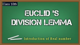 Introduction of Euclids Division Lemma  Class10th  Exercise 11 class10th [upl. by Wilkey]