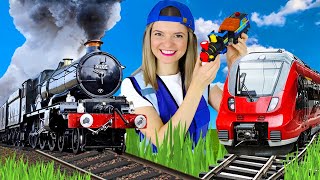 Trains for Kids  Steam Train Electric Train and Toy Train  Speedie DiDi Trains for Toddlers [upl. by Atirahc]