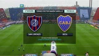 Fútbol en vivo San Lorenzo  Boca Fecha 14 Torneo Primera División 2014 FPT [upl. by Sirrad664]