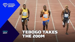 Letsile Tebogo storms to postOlympics 200m victory in Lausanne  Wanda Diamond League 2024 [upl. by Aihsel]