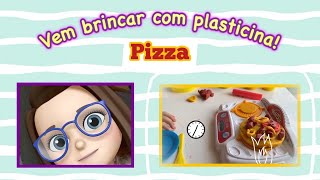 COMO FAZER PIZZA em PLASTICINA PLAYDOH Criações de Cozinha Divertida  Barbecue de Hambúrguer [upl. by Enilesor118]