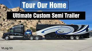 EXTREME SPACECRAFT 46FT CUSTOM SEMI TRAILER TOUR😍  😯INSIDE is unbelievable RV Lifestyle HDT RV [upl. by Renaldo163]