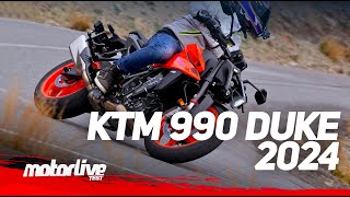 KTM 990 DUKE 2024  TEST MOTORLIVE [upl. by Llertnor310]