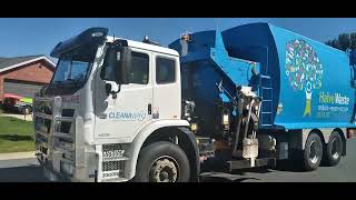 Cleanaway 295 doing Recycling garbage garbagetruck cleanaway [upl. by Euqinay]