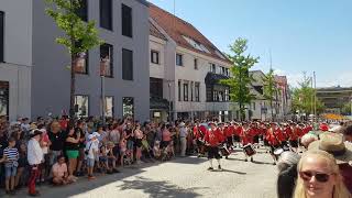 Kinder und Heimatfest Laupheim Fanfarenzug Obermarchthal am 24062023 [upl. by Yrred756]