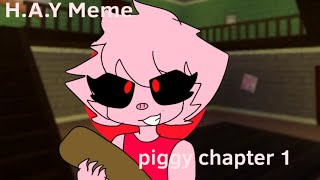 HAY meme  Piggy animation [upl. by Lashoh]