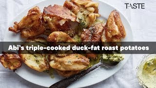 Triplecooked duckfat roast potatoes [upl. by Mailiw]