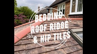 Mortar Bedding Roof Ridge and Hip Tiles [upl. by Mccomb]