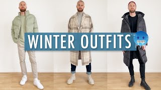 4 SIMPLE WINTEROUTFITS ● WINTEROUTFITS 2021 HERREN [upl. by Eilata]