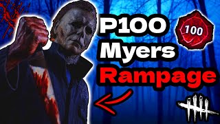 Two Hours of P100 Myers DESTRUCTION  Dead By Daylight [upl. by Budge]