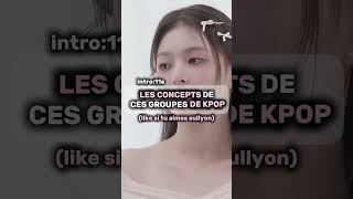 LES CONCEPTS DE CES GROUPES DE KPOP🎀🌹 kpop illit sullyoon concept [upl. by Arramas]