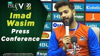 LIVE  Imad Wasim Press conference  HBL Pakistan Super League 2020 [upl. by Halik]