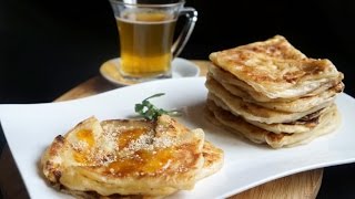 Msemen Bread Filled With Cheese and Oregano  Moroccan Cuisine  Fatemahisokay [upl. by Sidman875]