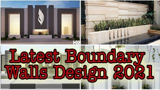 50 most beautiful modern boundary wall design  boundary wall design for house  2021 new version [upl. by Annaliese456]