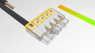 How To Use WAGO 2773 PUSH WIRE® Splicing Connector For Solid and Stranded Conductors [upl. by Eleik]