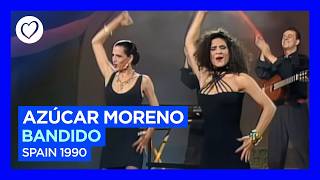 Azúcar Moreno  Bandido  Spain  Eurovision 1990 [upl. by Alusru]