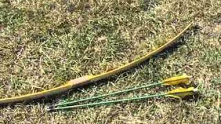 SWC Bamboo backed osage longbow [upl. by Monica]