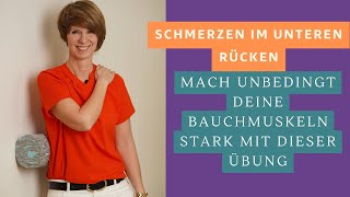 Rückenschmerzen  Mach unbedingt deinen Bauch stark [upl. by Atirehgram]