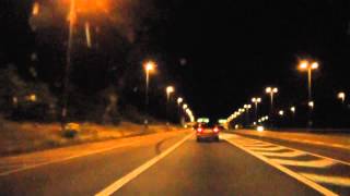 Night Drive On The M57 M62 M6 amp M5 Motorways From Liverpool To Worcester England 7th July 2013 [upl. by Adni919]