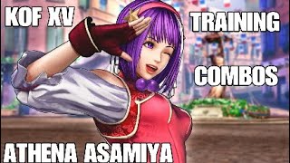 KOF XV ATHENA ASAMIYA COMBOS [upl. by Sldney316]