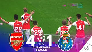 Penalty Shootout • Arsenal 41 FC Porto  Champions League 2324  Videogame Simulation amp Recreation [upl. by Patti]