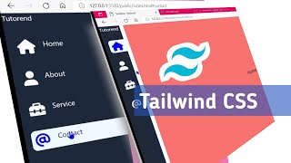 Tailwind CSS Sidebar Navigation menu  Tailwind CSS [upl. by Nylleoj418]