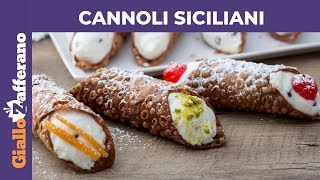 CANNOLI SICILIANI RICETTA ORIGINALE [upl. by Enilorak]