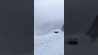 “Seconds on the Limit Two Cars Avoid Avalanche on Mountain Pass” ExtremeRaceSnowAvalanche [upl. by Hasheem61]