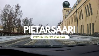 4K Pietarsaari Finland Sunday city drive in very bad weather 742024 [upl. by Vaenfila]