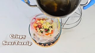 054 Pickled Sour and Sweet Turnip Recipe  Easy and Delicious Homemade Pickles [upl. by Bayly]