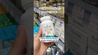 Best Supplements For Joint Pain  PHARMACY EDITION [upl. by Oirasec]