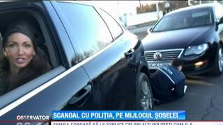 Neamţ Un poliţist a fost călcat cu maşina pe picior de o şoferiţă nervoasă [upl. by Olenolin]