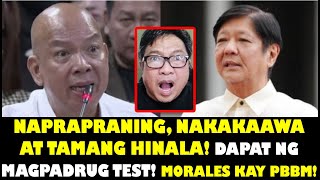 TAMANG HINALA AT NAPAPRANING MORALES SUMAGOT NA SA BINTANG NA SYA AY PROFESSIONAL LIAR [upl. by Hakilam]