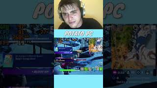 potato gamer vs high end gamer fortnite fortnite gaming [upl. by Airasor959]