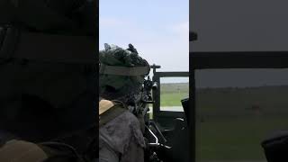 US Marines use M240B machine guns to attack drone targets [upl. by Eilsehc]