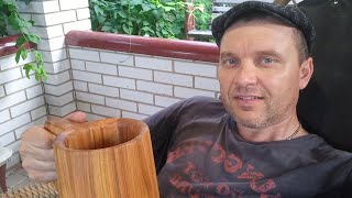 How to Make a Wooden Beer Mug DIY  Cherry beer mug  Wooden beer mug  How to make a wooden mug [upl. by Beutler435]