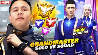 Top 1 Grandmaster Br Ranked Live Push with V Badge Youtubers ✌ freefire live tondegamer [upl. by Ahsitnauq]