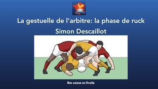 Ruck  la gestuelle de larbitre expliquée par SIMON DESCAILLOT 1 [upl. by Oisangi]