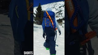 Four Methods for Stowing Your Ice Axe Alpine Climbing Quick Tip Shorts Alpine Climbing Iceaxe [upl. by Monroe]